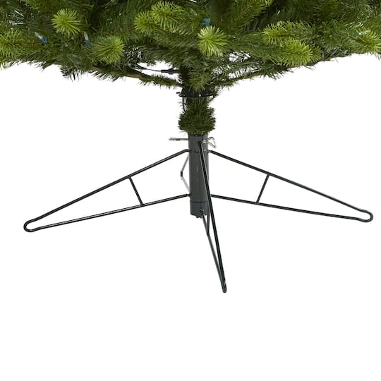8ft. Pre-Lit Virginia Spruce Artificial Christmas Tree, Warm White LED Lights